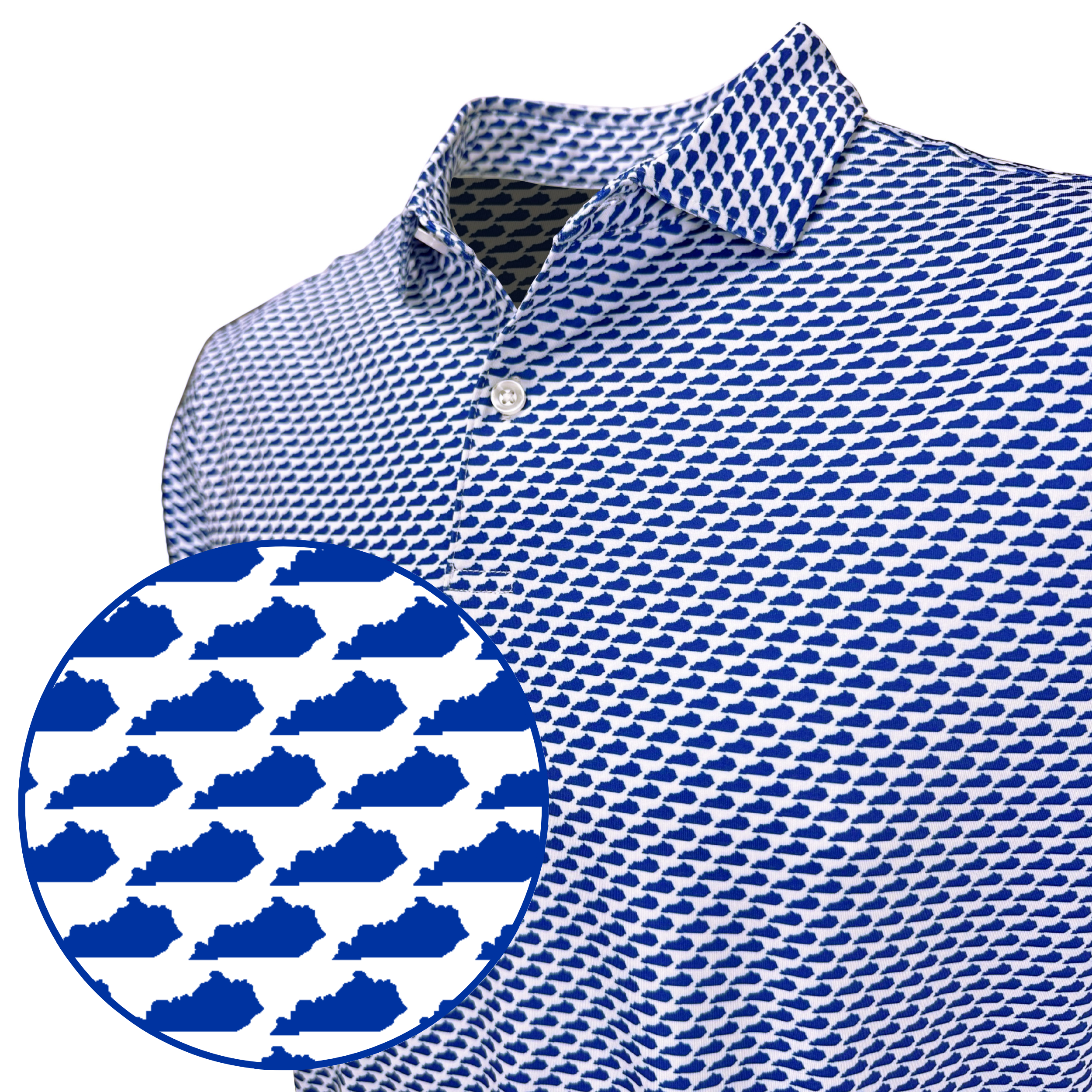 Kentucky Blue Print Polo